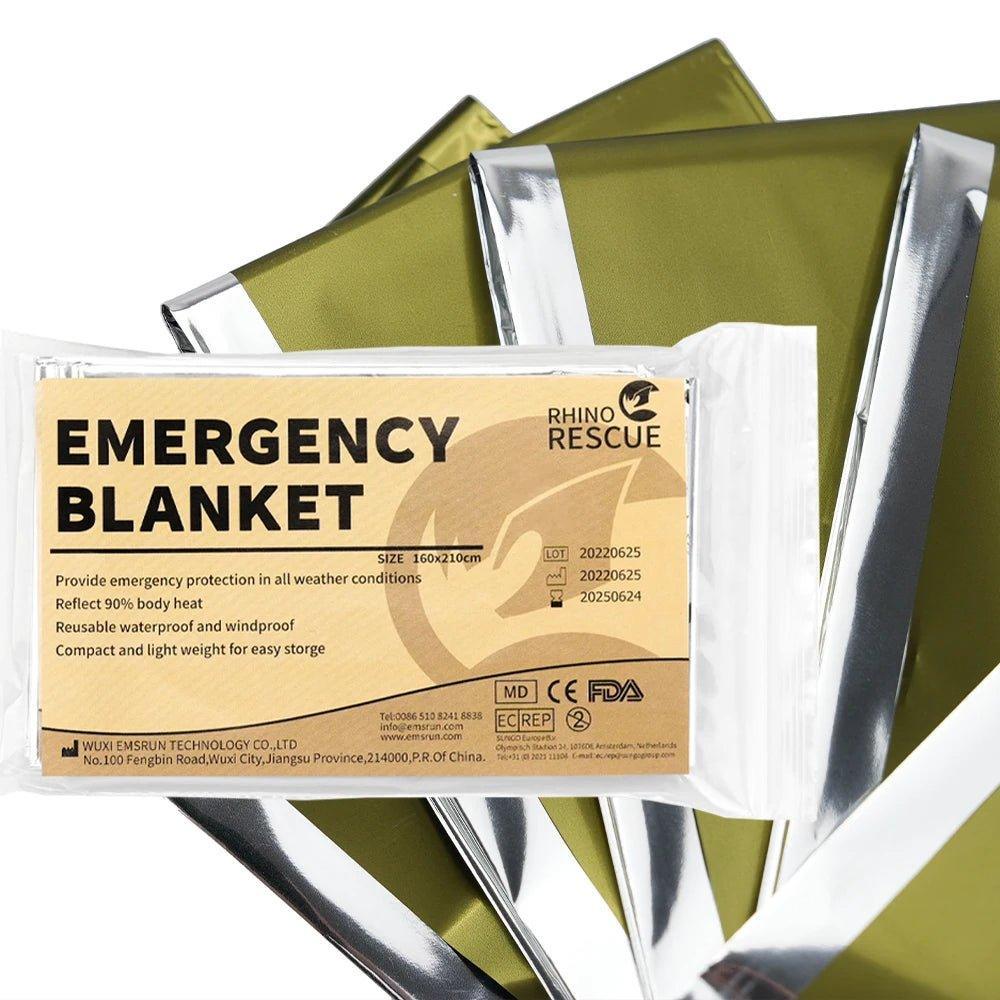 Изотермическое одеяло Rhino Rescue Emergency Blanket (160x210см) PZJJ0007 с доставкой по России | BreadyФото 0