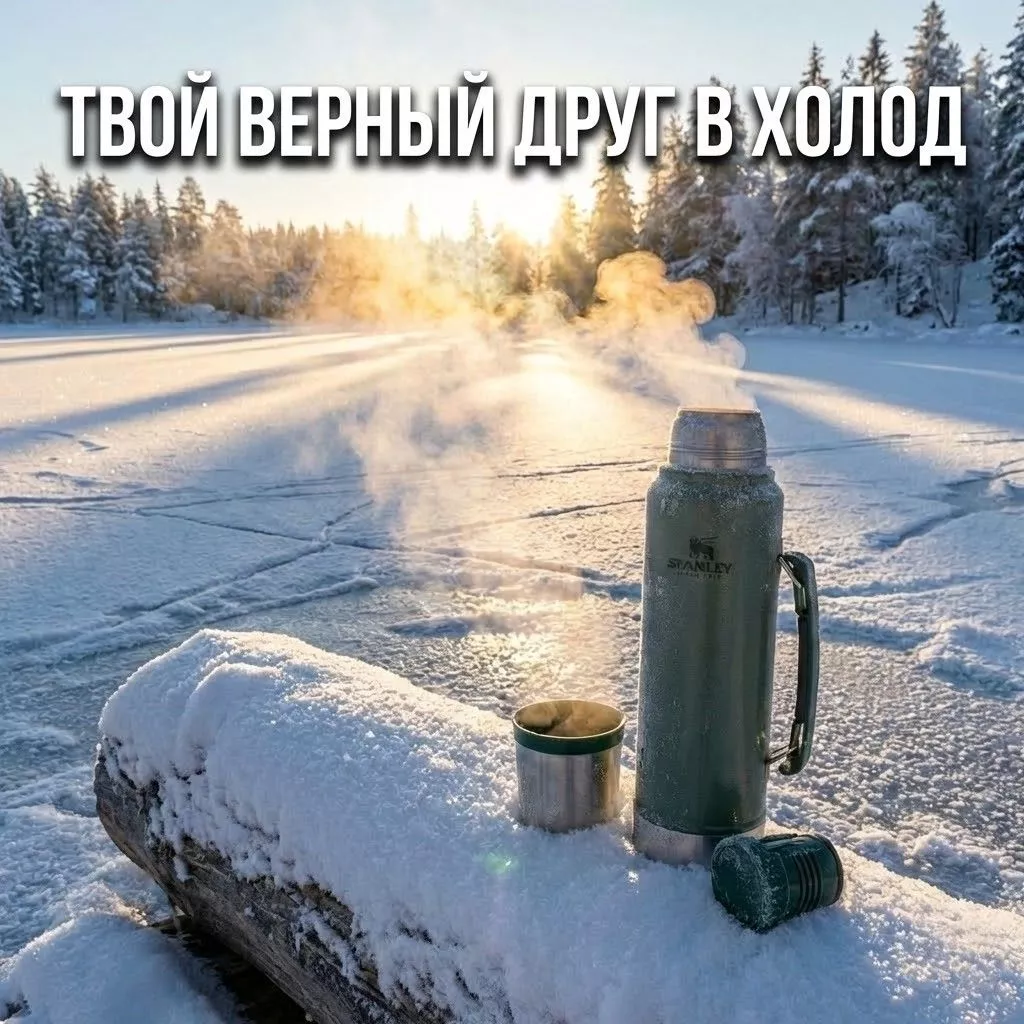 [Дисконт] Термос STANLEY CLASSIC 10-12417-001 темно-зеленый 1,4L с доставкой по России | BreadyФото 6