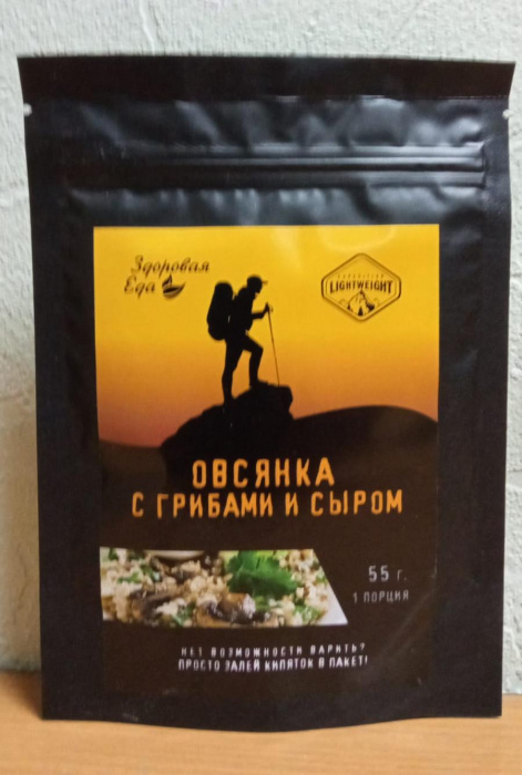 Овсянка с грибами и сыром "Здоровая Еда" 55 г с доставкой по России и в Казахстан | Bready