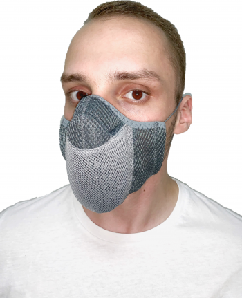 Антивирусная (бактерицидная) маска Полумаска арт БМ 1.2 (серый) САЙВЕР|SAYVER с доставкой по России и в Казахстан | Bready