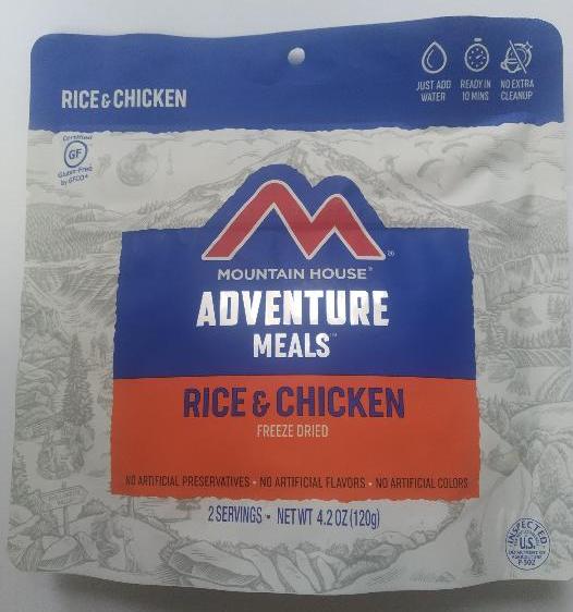 Курица с рисом Mountain House Маунтин Хаус RICE & CHICKEN 120 г с доставкой по России и в Казахстан | BreadyФото 0