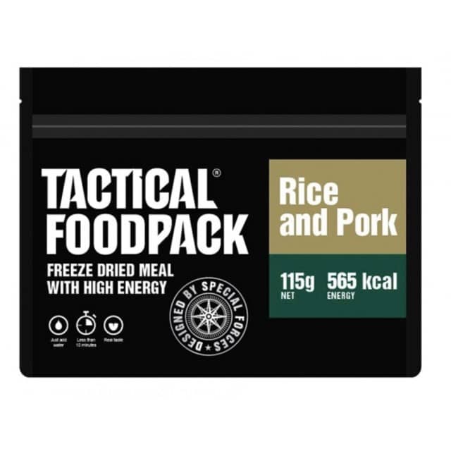 Свинина с рисом Tactical Foodpack RICE and PORK 115 г с доставкой по России и в Казахстан | Bready
