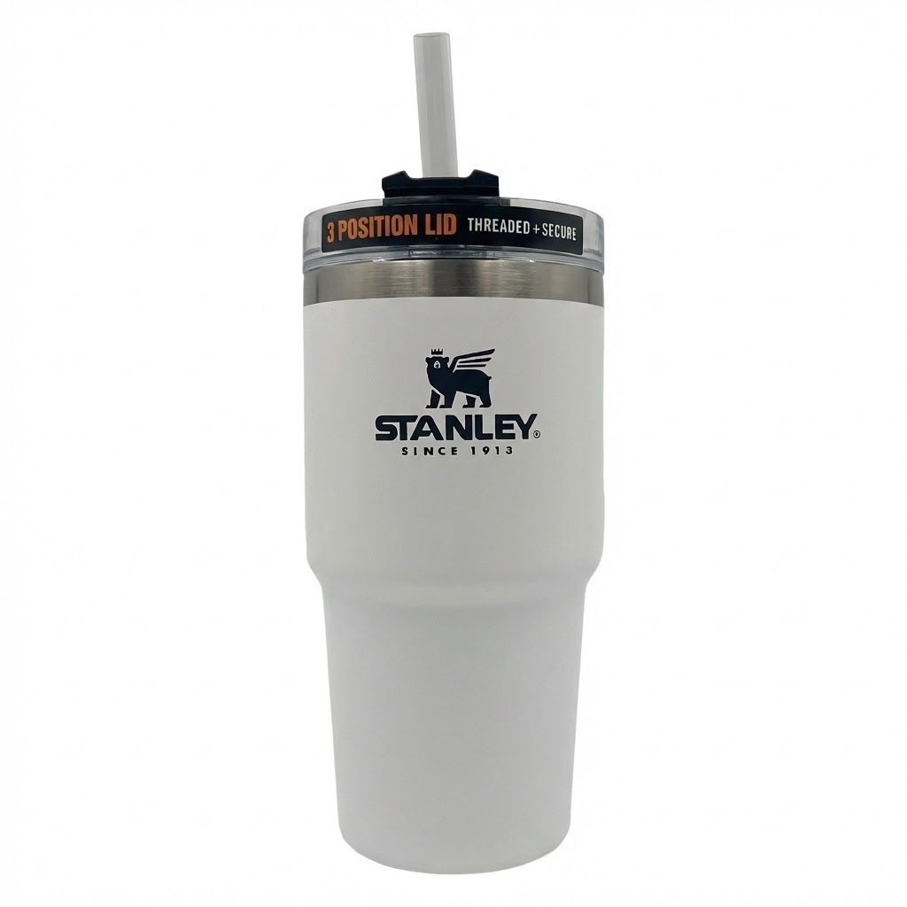 Термокружка STANLEY Adventure Quencher Travel Tumbler 10-08481-007 (белая), 680mL с доставкой по России | BreadyФото 0
