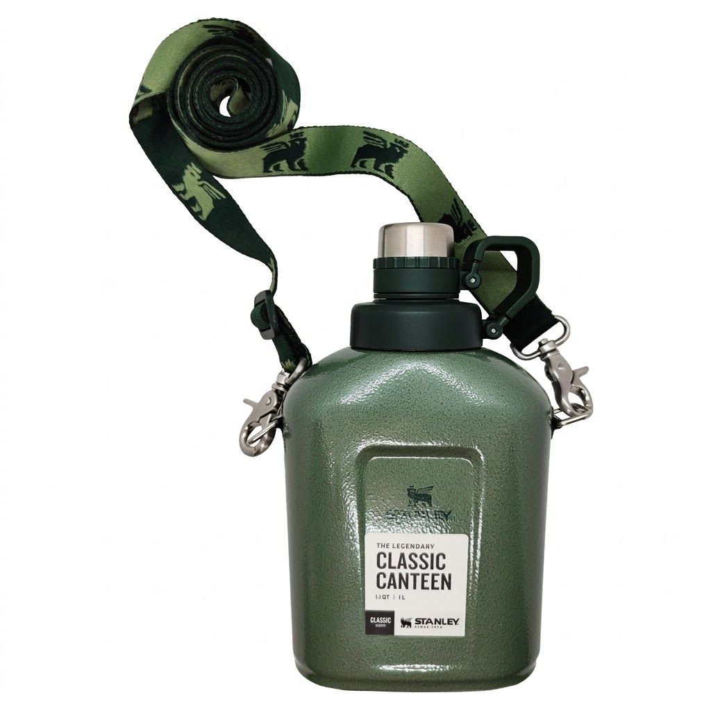 Фляга STANLEY Legendary Classic Canteen 10-11448-006 темно-зеленая 1L с доставкой по России | BreadyФото 3