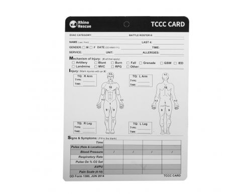 Карточка пострадавшего (Rhino Rescue) TCCC Card BCKZ0071 с доставкой по России и в Казахстан | BreadyФото 0