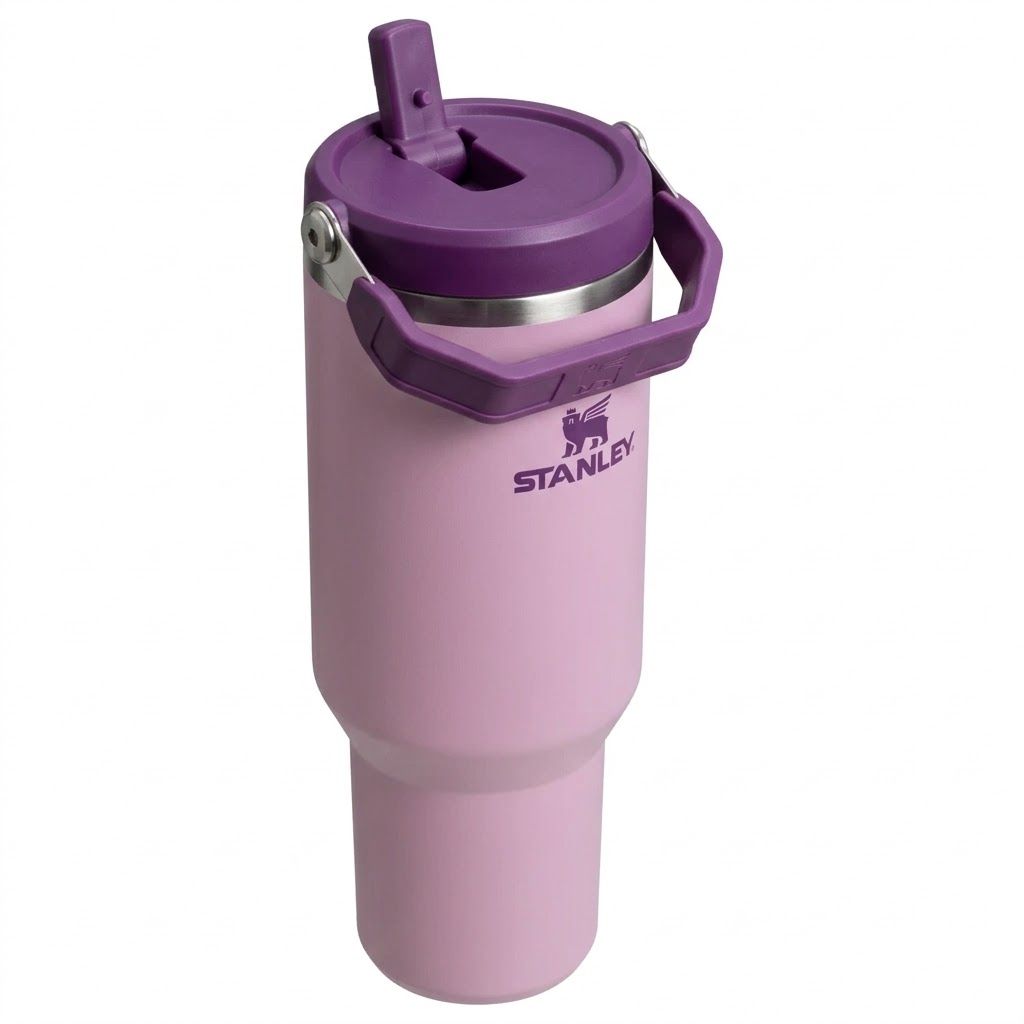 Стакан IceFlow Flip Straw Tumbler STANLEY, 887 ml, 10-13319-006 (цвет Lilac) с доставкой по России | BreadyФото 3