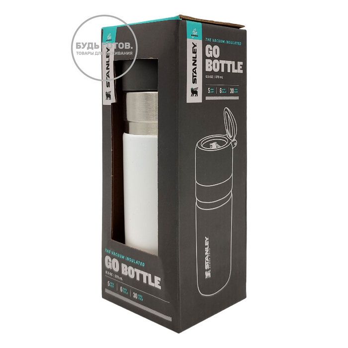 Термокружка Stanley Go Bottle 10-10124-003 белая 370mL с доставкой по России и в Казахстан | BreadyФото 7