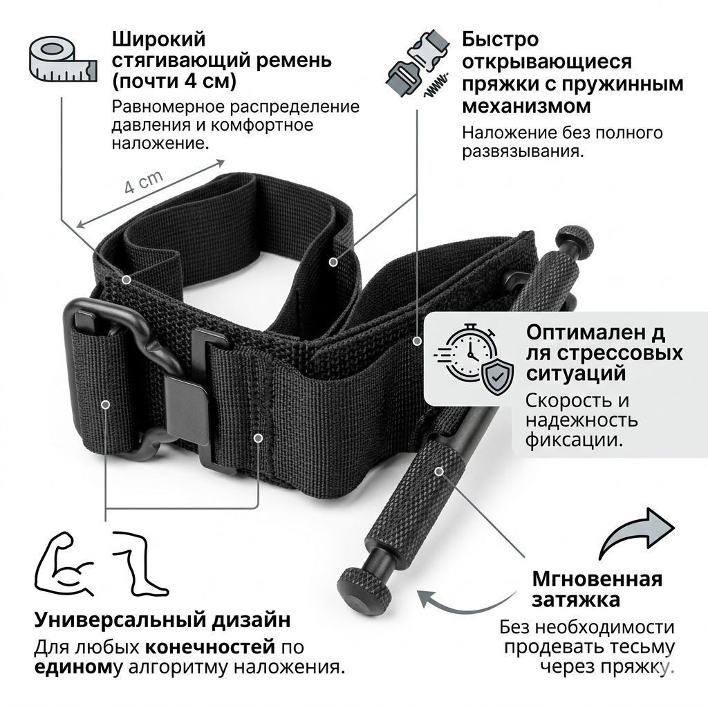 Тактический жгут-турникет типа SOF TACTICAL с доставкой по России | BreadyФото 1