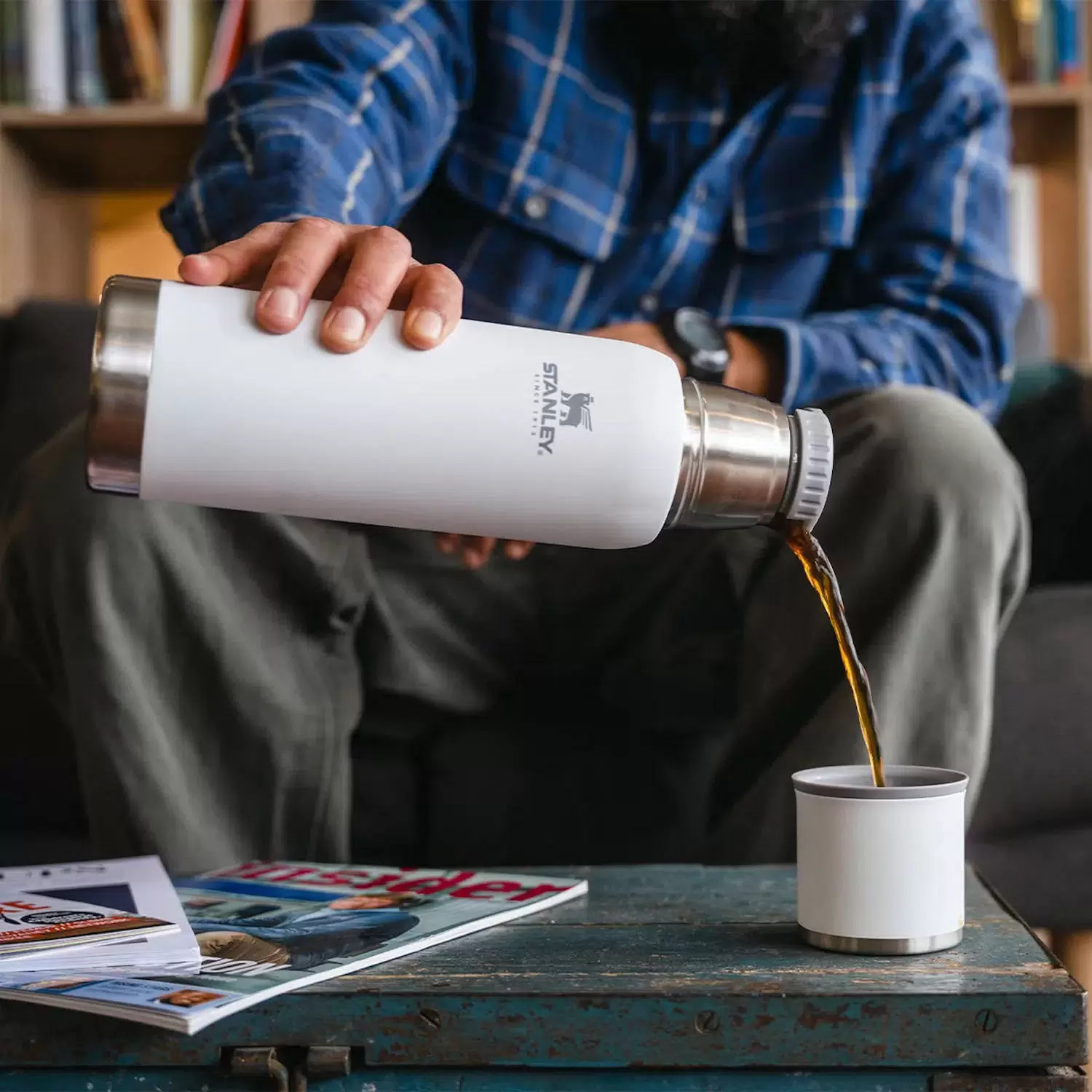 [Дисконт] Термос STANLEY Adventure 1L (10-10819-018) белый, 1L с доставкой по России | BreadyФото 5