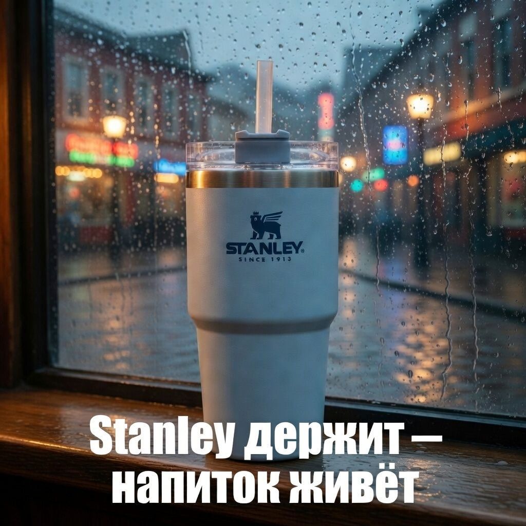 Термокружка STANLEY Adventure Quencher Travel Tumbler 10-08481-011 (голубая), 680mL с доставкой по России | BreadyФото 4