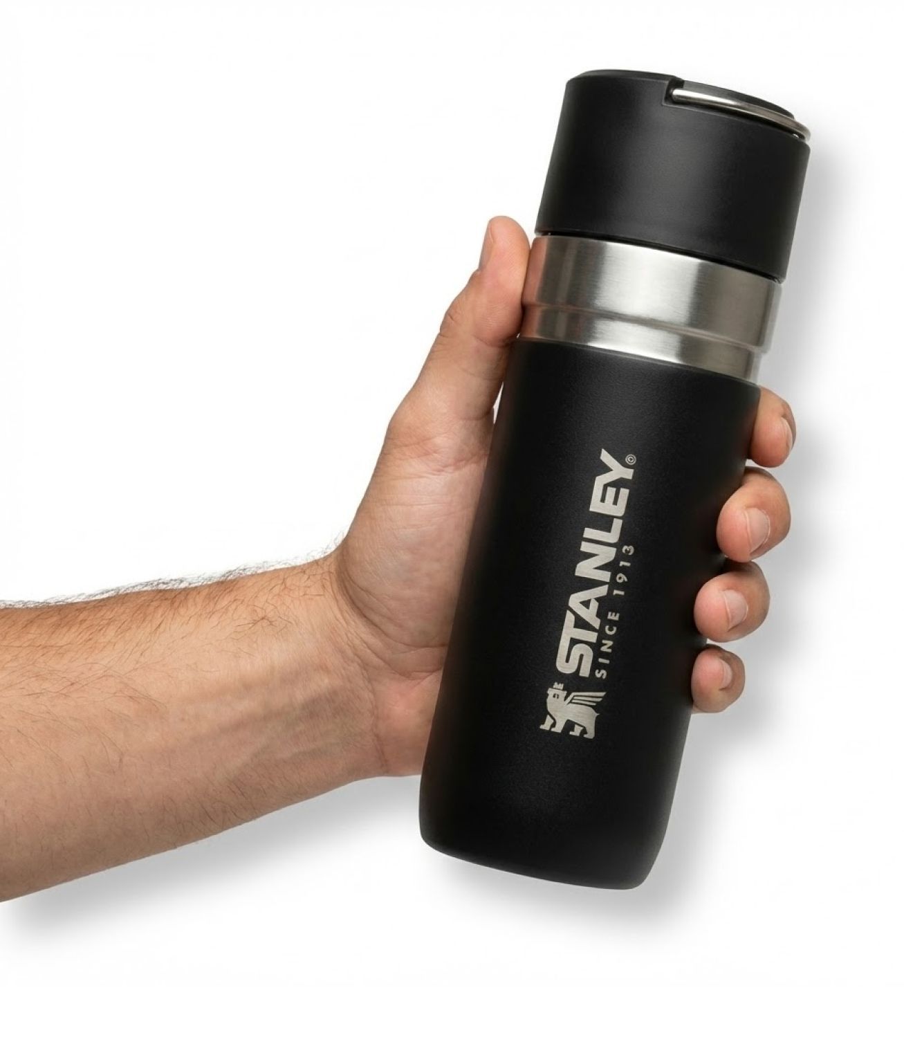 Термобутылка STANLEY GO Bottle чёрная 500ML 10-09557-001 с доставкой по России | BreadyФото 0