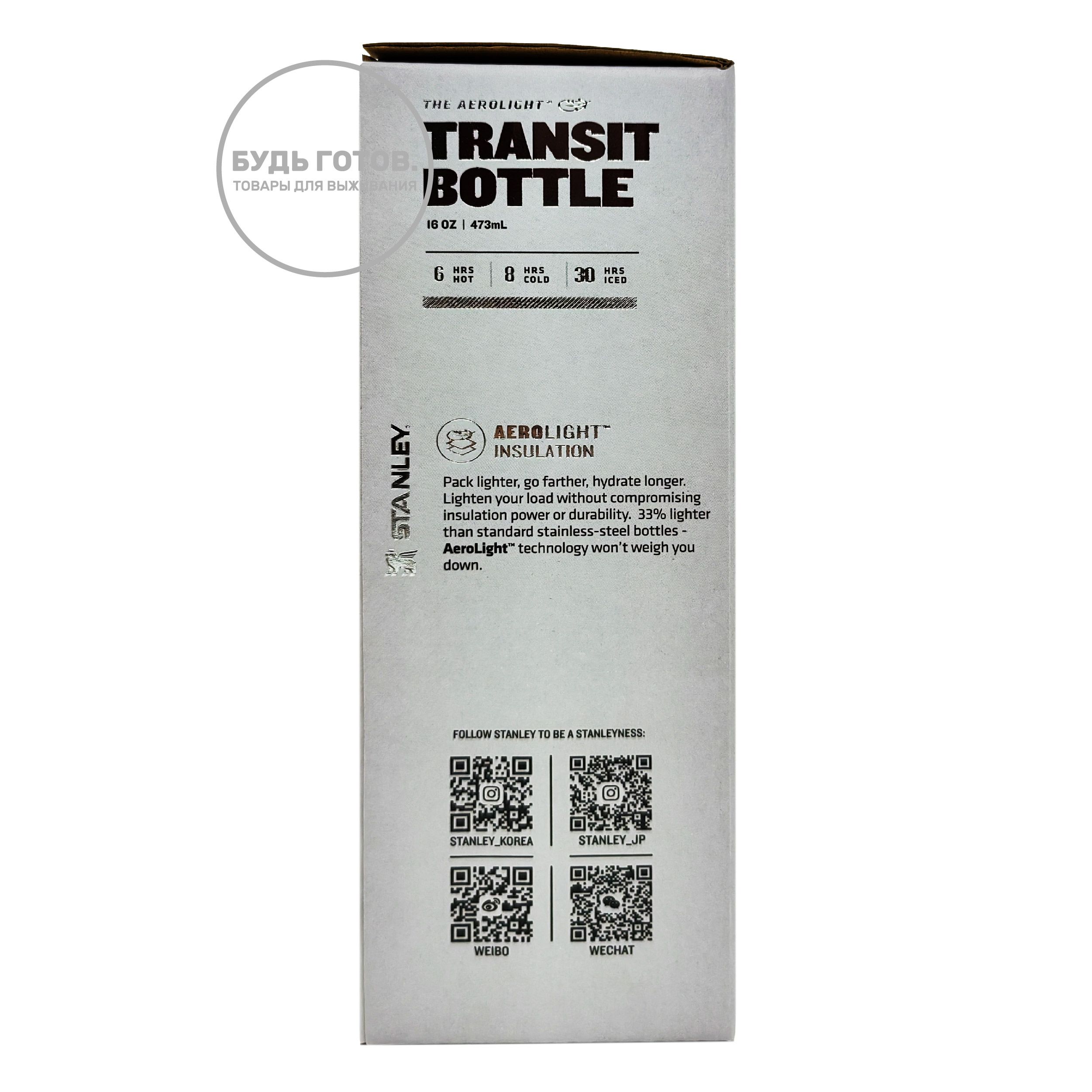 Термокружка STANLEY AeroLight Transit Bottle 10-10787-038 черная градиент 473mL с доставкой по России и в Казахстан | BreadyФото 2