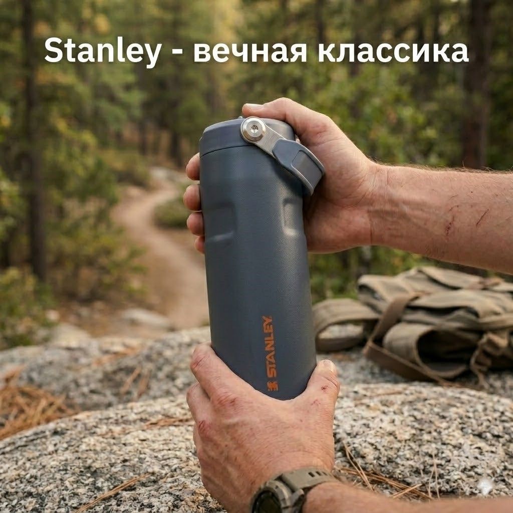 Термобутылка STANLEY The IceFlow™ Bottle 473 ml (10-12979-009) twilight сумерки с доставкой по России | BreadyФото 4