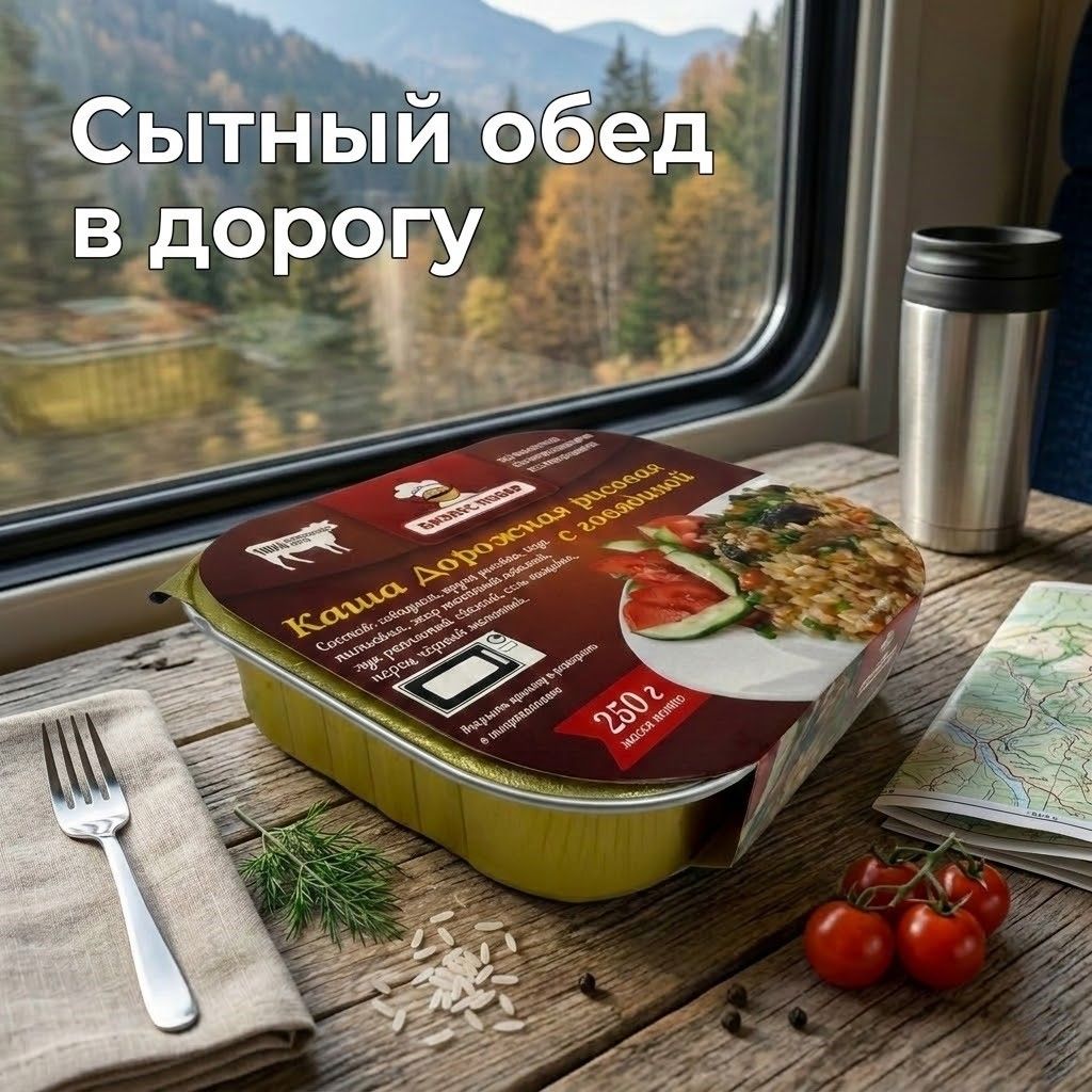 Каша Дорожная рисовая с говядиной Л4, 250 г (Бизнес Повар) с доставкой по России | BreadyФото 6