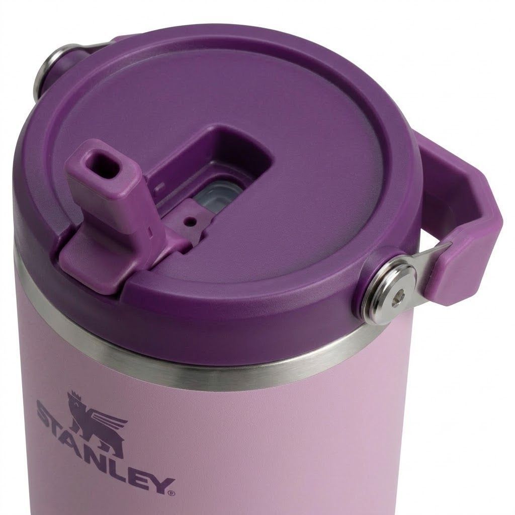 Стакан IceFlow Flip Straw Tumbler STANLEY, 887 ml, 10-13319-006 (цвет Lilac) с доставкой по России | BreadyФото 2