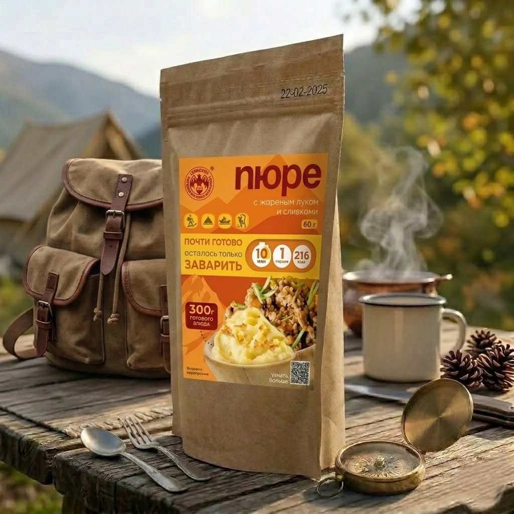 Картофельное пюре с жаренным луком и сливками СПЕЦПИТ Крафт 60 гр. с доставкой по России | BreadyФото 3