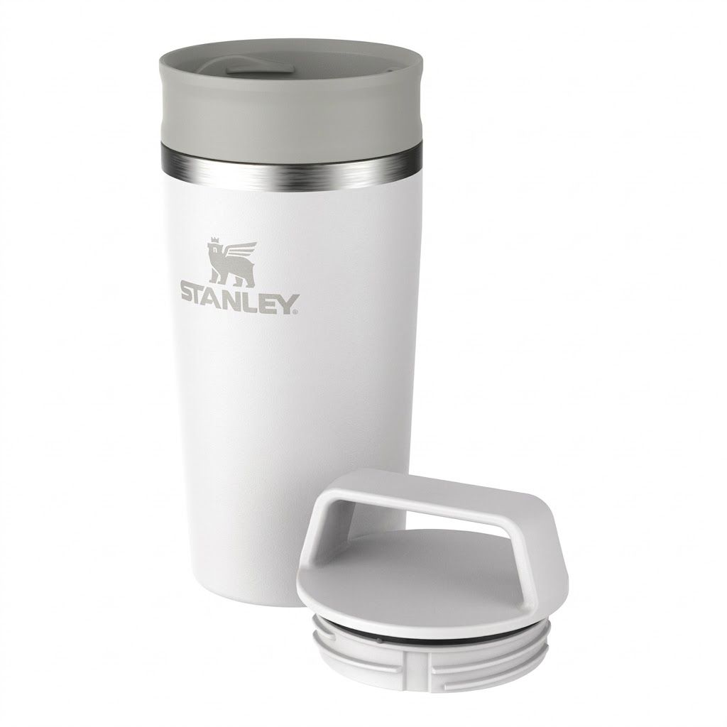 Термокружка Stanley Adventure Shortstack Travel Mug 354ml (белая) 10-13322-002 с доставкой по России | BreadyФото 2