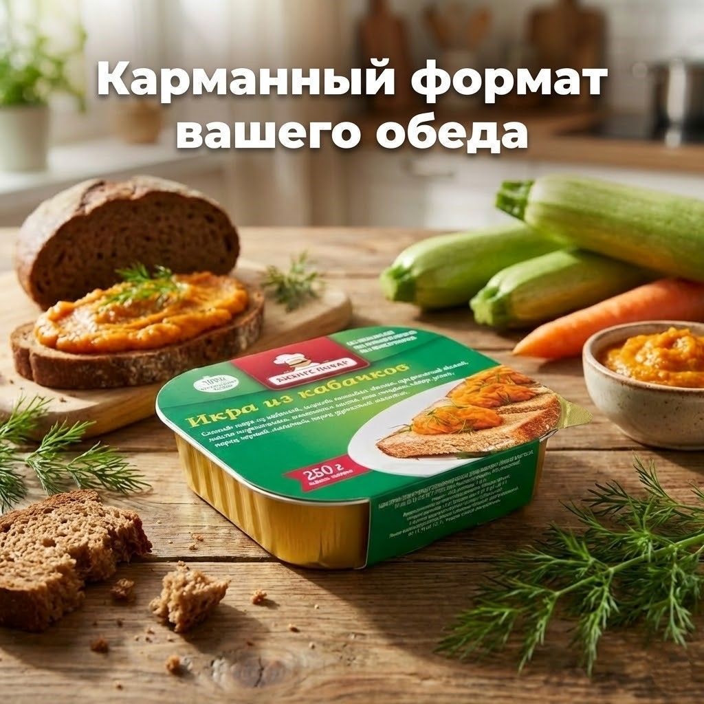 Икра из кабачков Л4, 250 г. (Бизнес Повар) с доставкой по России | BreadyФото 7