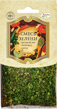 Смесь зелени "Здоровая еда" 50 г с доставкой по России и в Казахстан | Bready