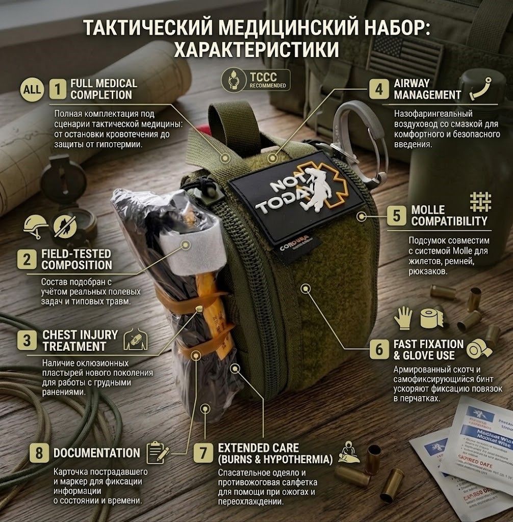 Аптечка укомплектованная "GEN-2" Not Today с доставкой по России | BreadyФото 1