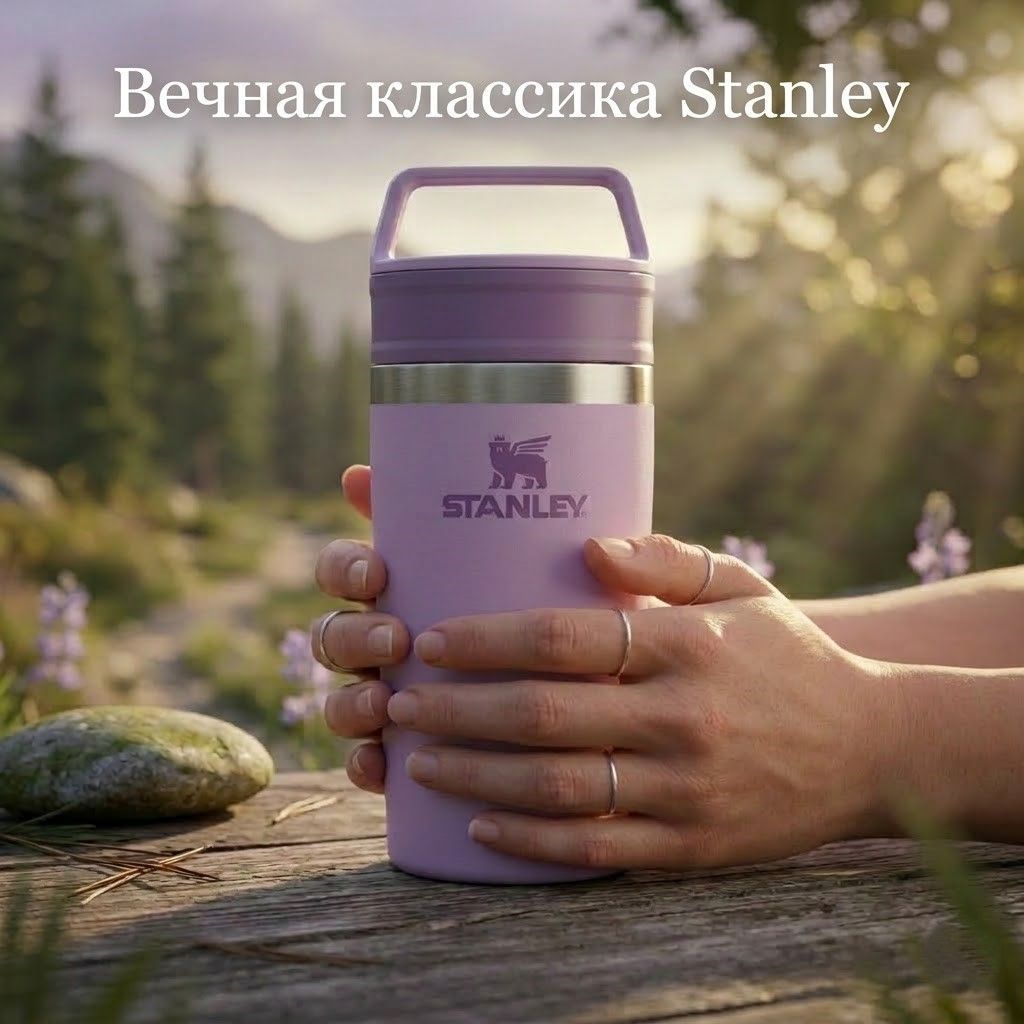 Термокружка Stanley Adventure Shortstack Travel Mug 354ml (фиолетовый) 10-13322-007 с доставкой по России | BreadyФото 4