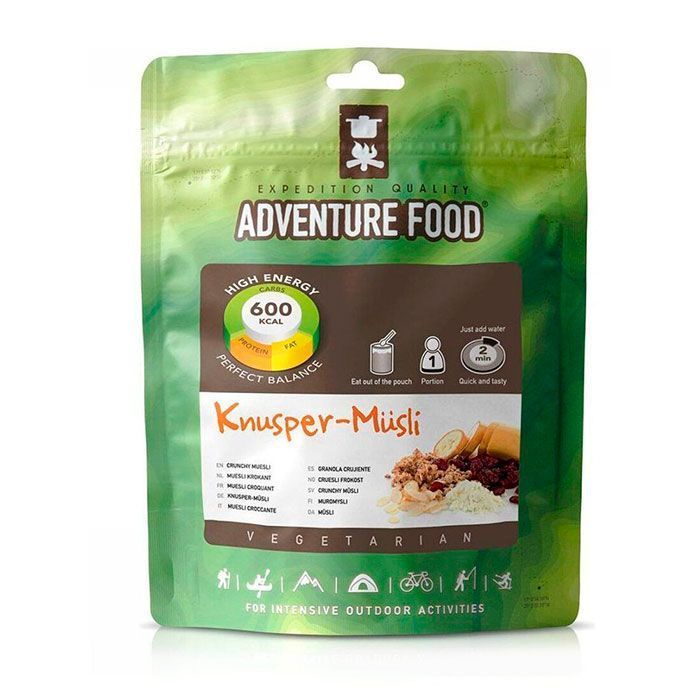 Хрустящие мюсли Adventure food  Knusper-Musli 137 грамм с доставкой по России и в Казахстан | BreadyФото 1