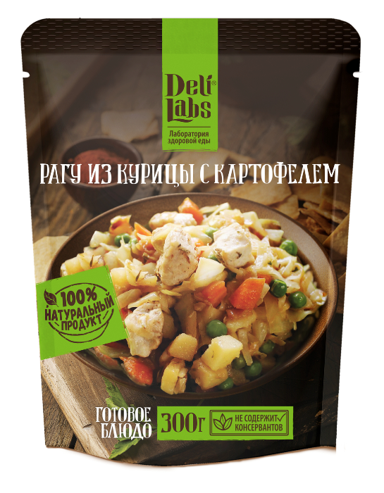 Рагу из курицы с картофелем DeliLabs Делилабс 300 г с доставкой по России и в Казахстан | BreadyФото 0
