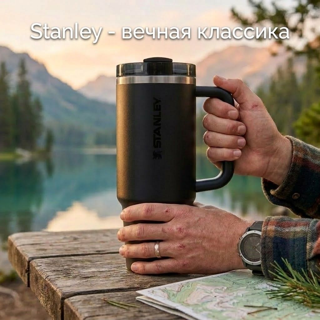 Термокружка STANLEY The Quencher ProTour Flip Straw Tumbler 887 ml (черный black), 10-12981-010 с доставкой по России | BreadyФото 4
