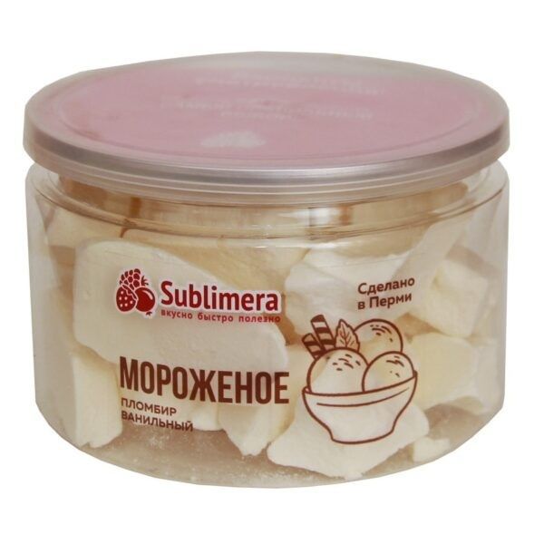 Мороженое пломбир ванильный Sublimera 60 гр с доставкой по России и в Казахстан | Bready
