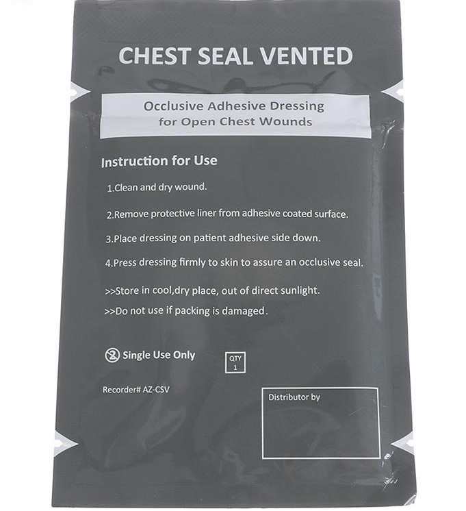 Окклюзионный пластырь вентилируемый Chest Seal Vented (4 клапана) с доставкой по России и в Казахстан | BreadyФото 0