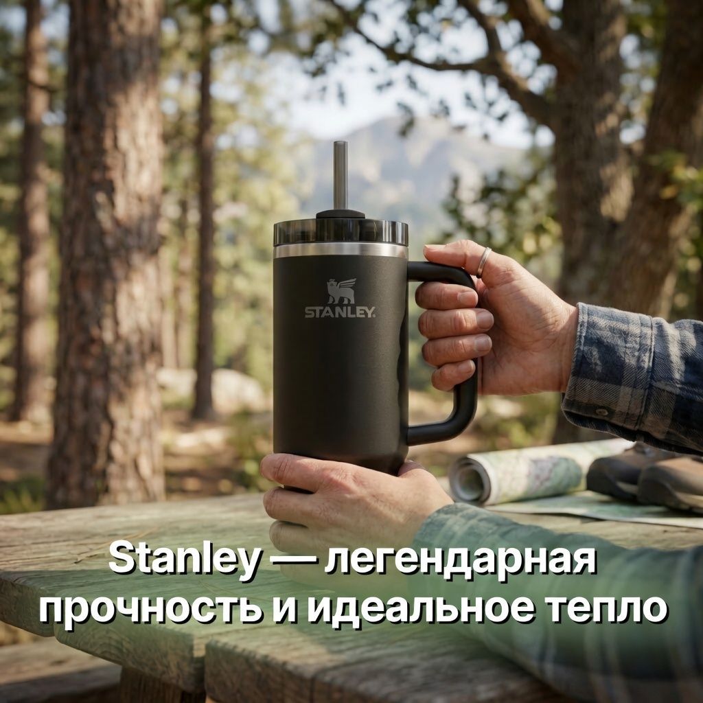 Термокружка STANLEY THE QUENCHER H2.0 FLOWSTATE TUMBLER (черный ) 1,18L, 10-11913-074 с доставкой по России | BreadyФото 4