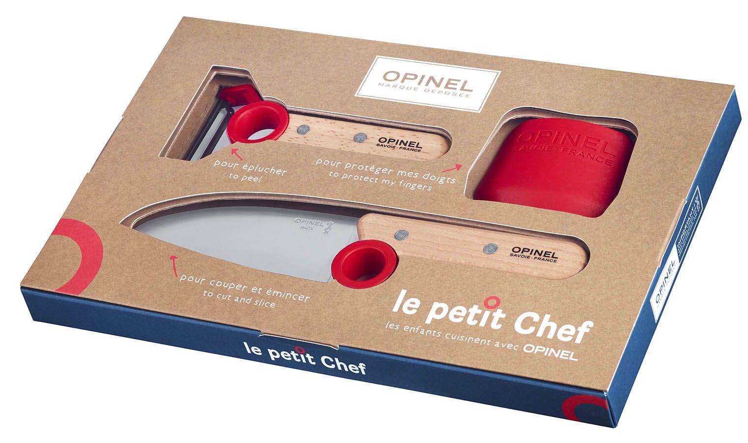 Набор кухонный детский Opinel VRI Le Petit Chef из 3-х предметов с доставкой по России и в Казахстан | Bready