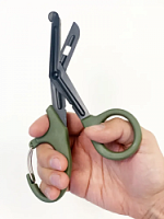 Тактические ножницы с карабином 19см олива с доставкой по России | BreadyФото 2