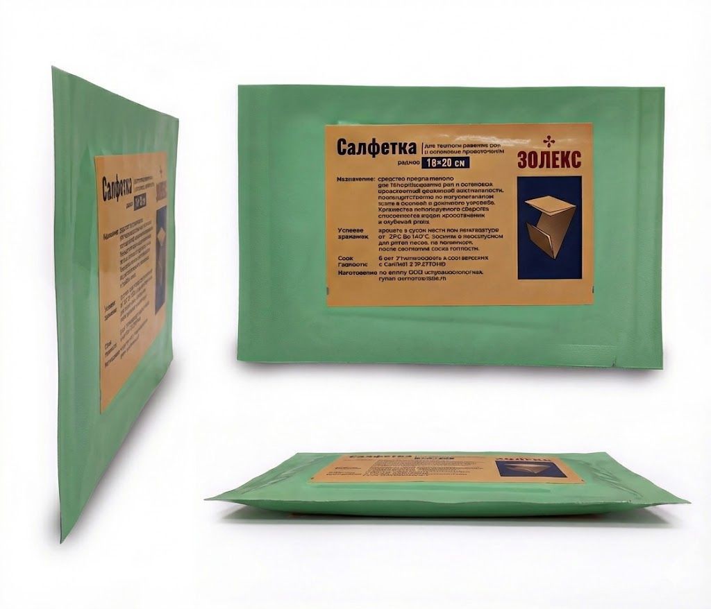Гемостатическая салфетка- тампонада "Золекс" 18х20 см. с доставкой по России и в Казахстан | BreadyФото 3