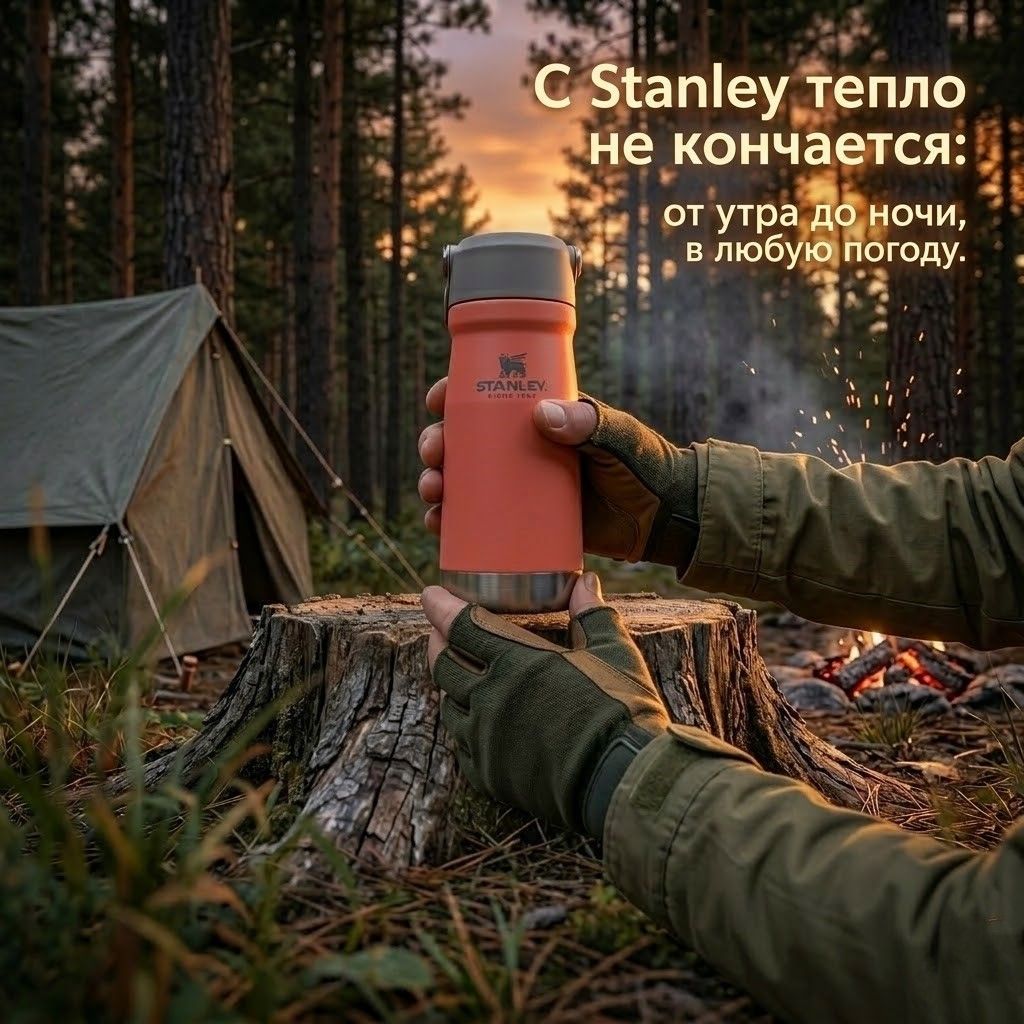 Термокружка STANLEY THE ICEFLOW™ FLIP STRAW WATER BOTTLE (коралловая), 500 ml, 10-09991-075 с доставкой по России | BreadyФото 4