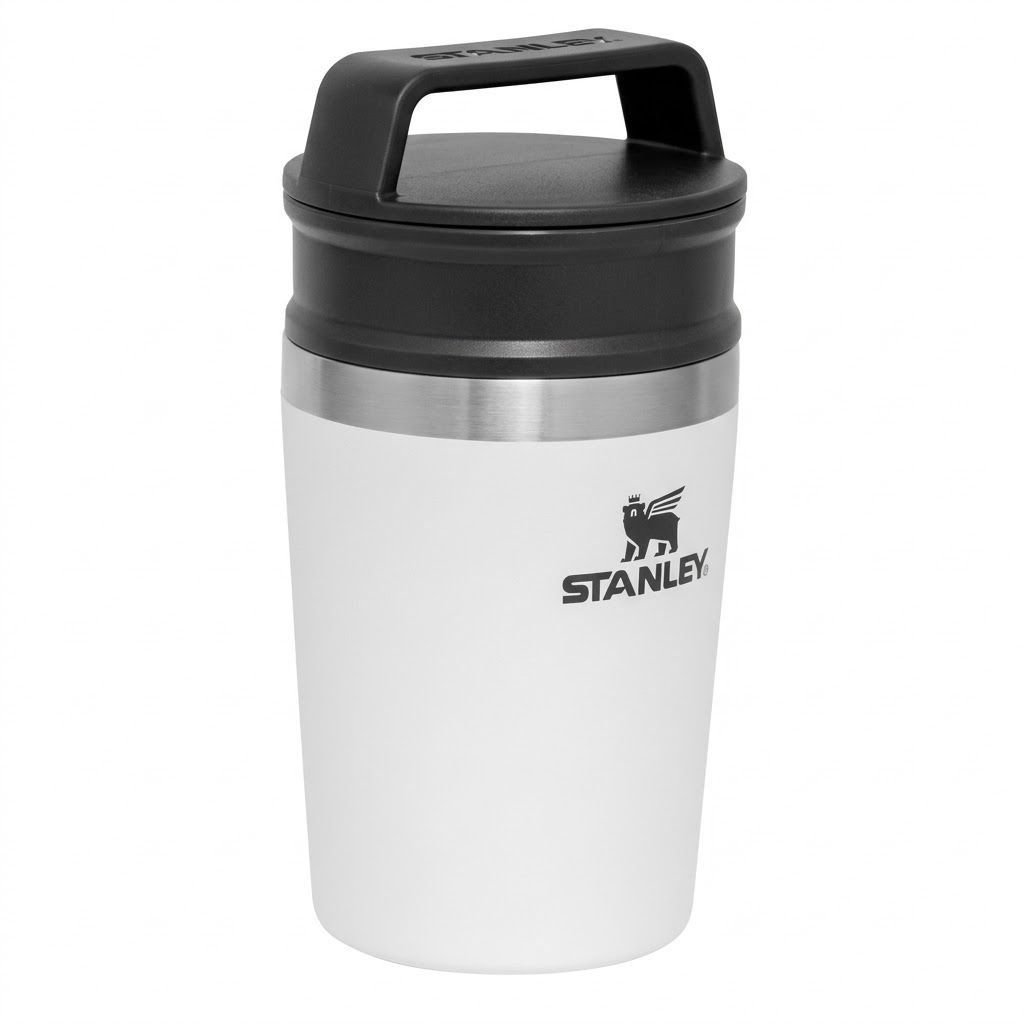 Термокружка Stanley Adventure Shortstack Travel Mug 235ml (белая) 10-02887-052 с доставкой по России | BreadyФото 2