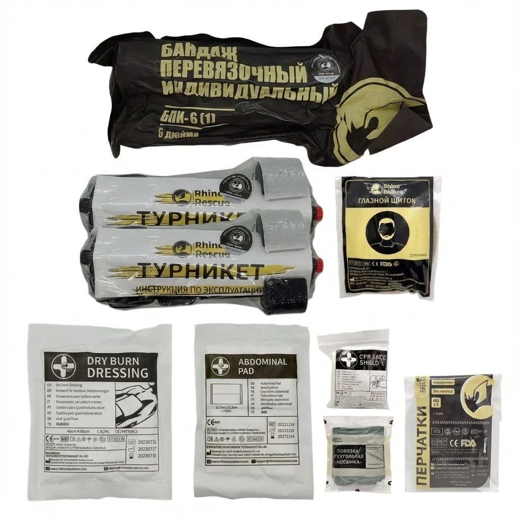 Тактическая аптечка RHINO RESCUE CMS IFAK HWMY0004 (Черная) с доставкой по России | BreadyФото 5