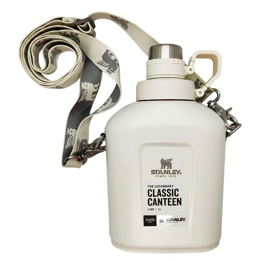 Фляга STANLEY Legendary Classic Canteen 10-11448-008 белая 1L с доставкой по России | BreadyФото 2