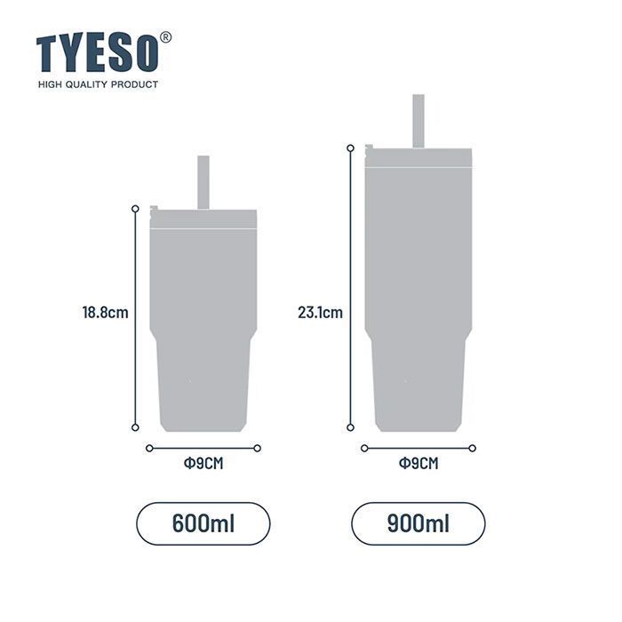 Термокружка Tyeso TS-8727C 900 ML чёрная с доставкой по России и в Казахстан | BreadyФото 2