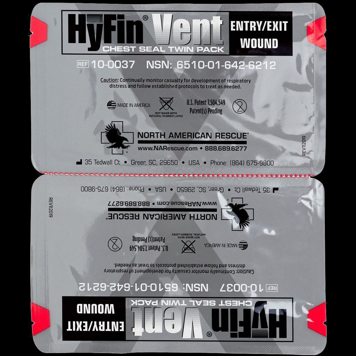 Окклюзионный пластырь HyFin Triple Vent (вентилируемый) 10-0037 с доставкой по России и в Казахстан | BreadyФото 1