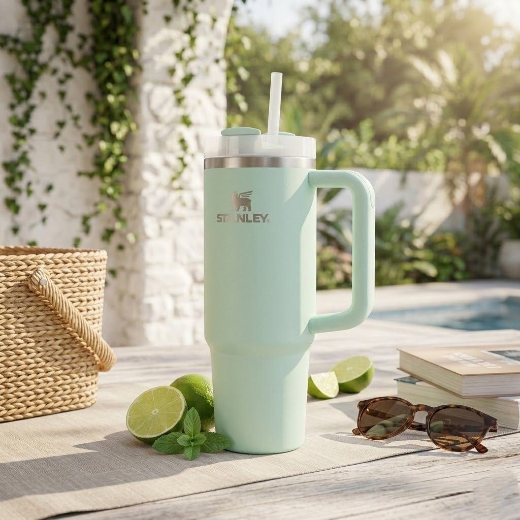 Термокружка STANLEY THE QUENCHER H2.0 FLOWSTATE TUMBLER 887 ml (морская пена seafoam), 10-11912-124 с доставкой по России | BreadyФото 5