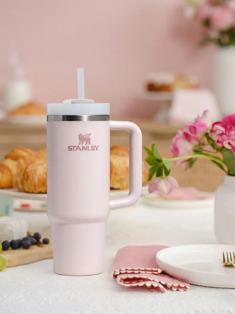 Термокружка STANLEY FLOWSTATE TUMBLER 10-11912-003-розовый кварц 887 ML с доставкой по России | BreadyФото 1