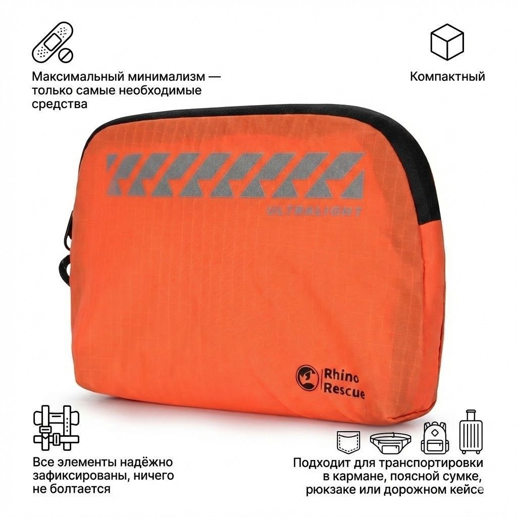 Сверхлёгкий набор первой помощи Ultralight frst aid mini CPHW0010 Rhino Rescue с доставкой по России | BreadyФото 1