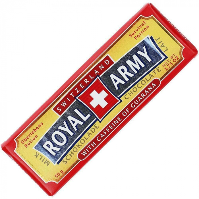 Швейцарский молочный шоколад Royal Army с гуараной с доставкой по России и в Казахстан | Bready