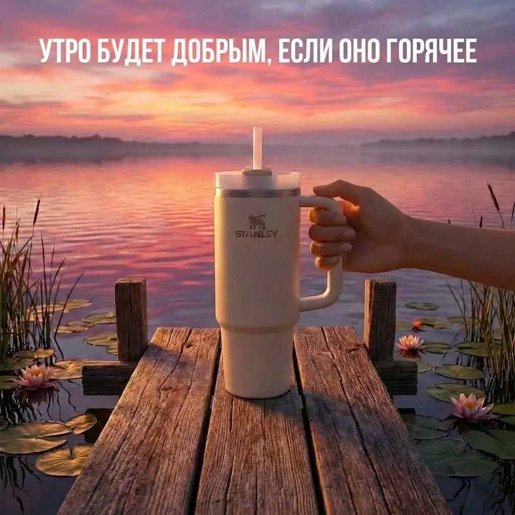 Термокружка STANLEY THE QUENCHER H2.0 FLOWSTATE TUMBLER (cream 2.0), 887 ml, 10-11912-081 (ДИСКОНТ) с доставкой по России | BreadyФото 5