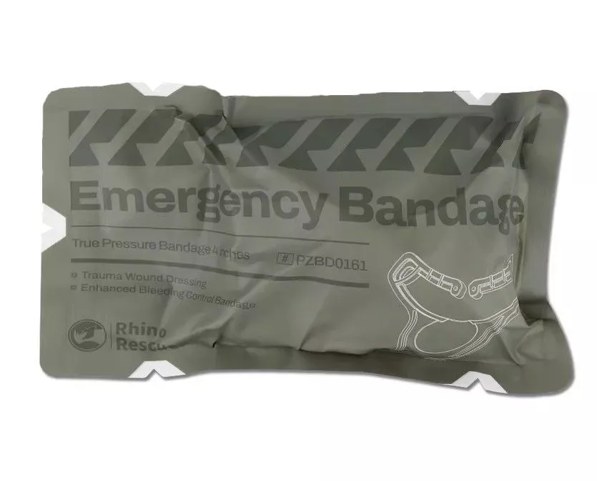 Видео Компрессионный бандаж RHINO Rescue 4" (с аппликатором давления, 1 подушка) PZBD0161 с доставкой по России | Bready
