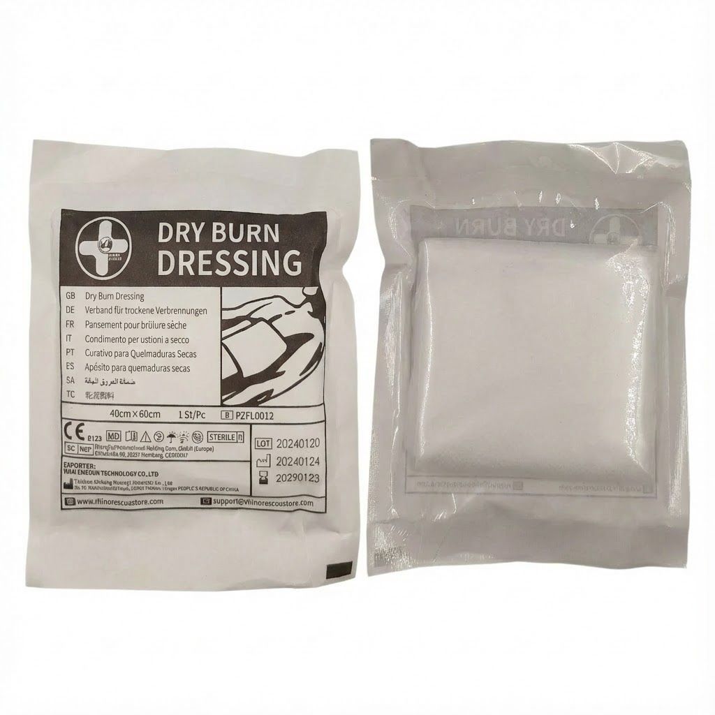 Сухая стерильная противоожоговая повязка 40х60 см. Dry Burn Dressing RHINO Rescue с доставкой по России | BreadyФото 2