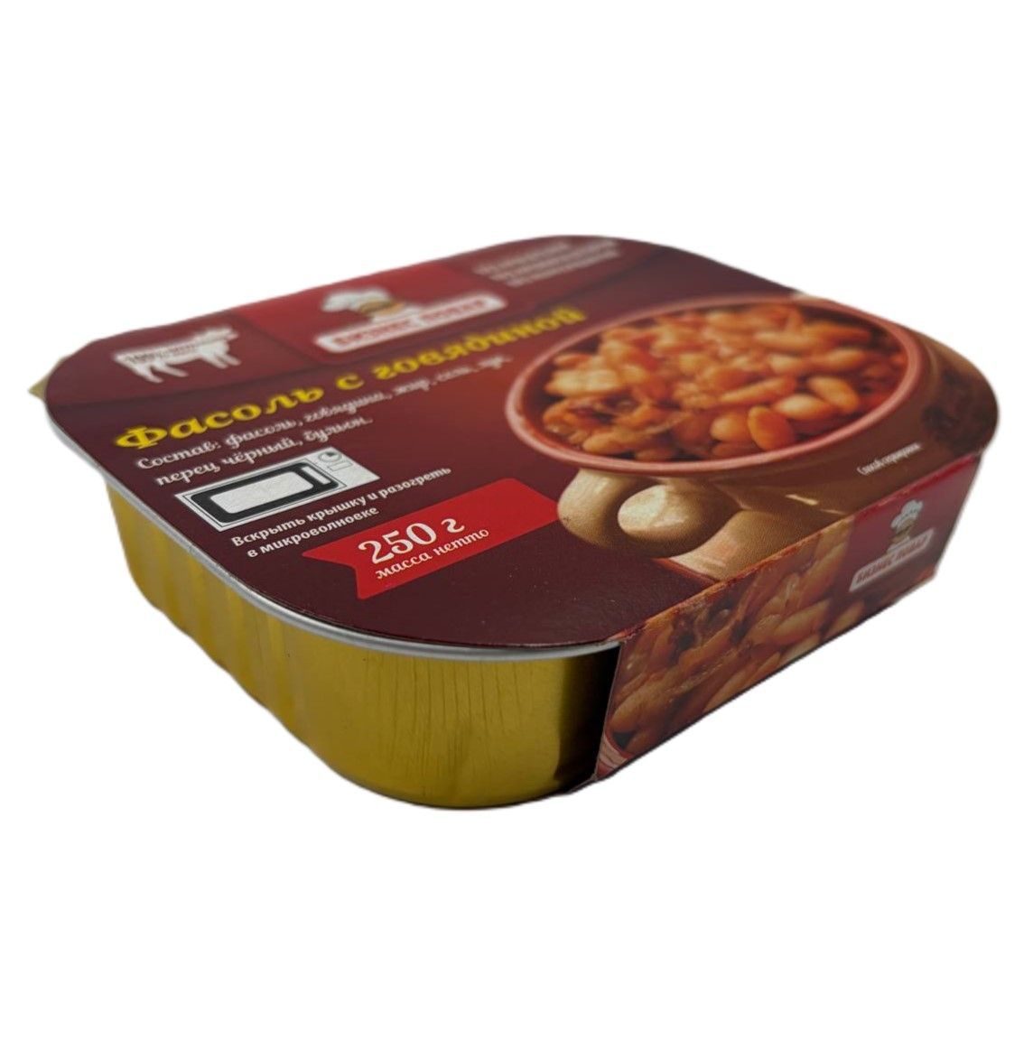 Фасоль с говядиной, Л4, 250 г (Бизнес Повар) с доставкой по России | BreadyФото 5