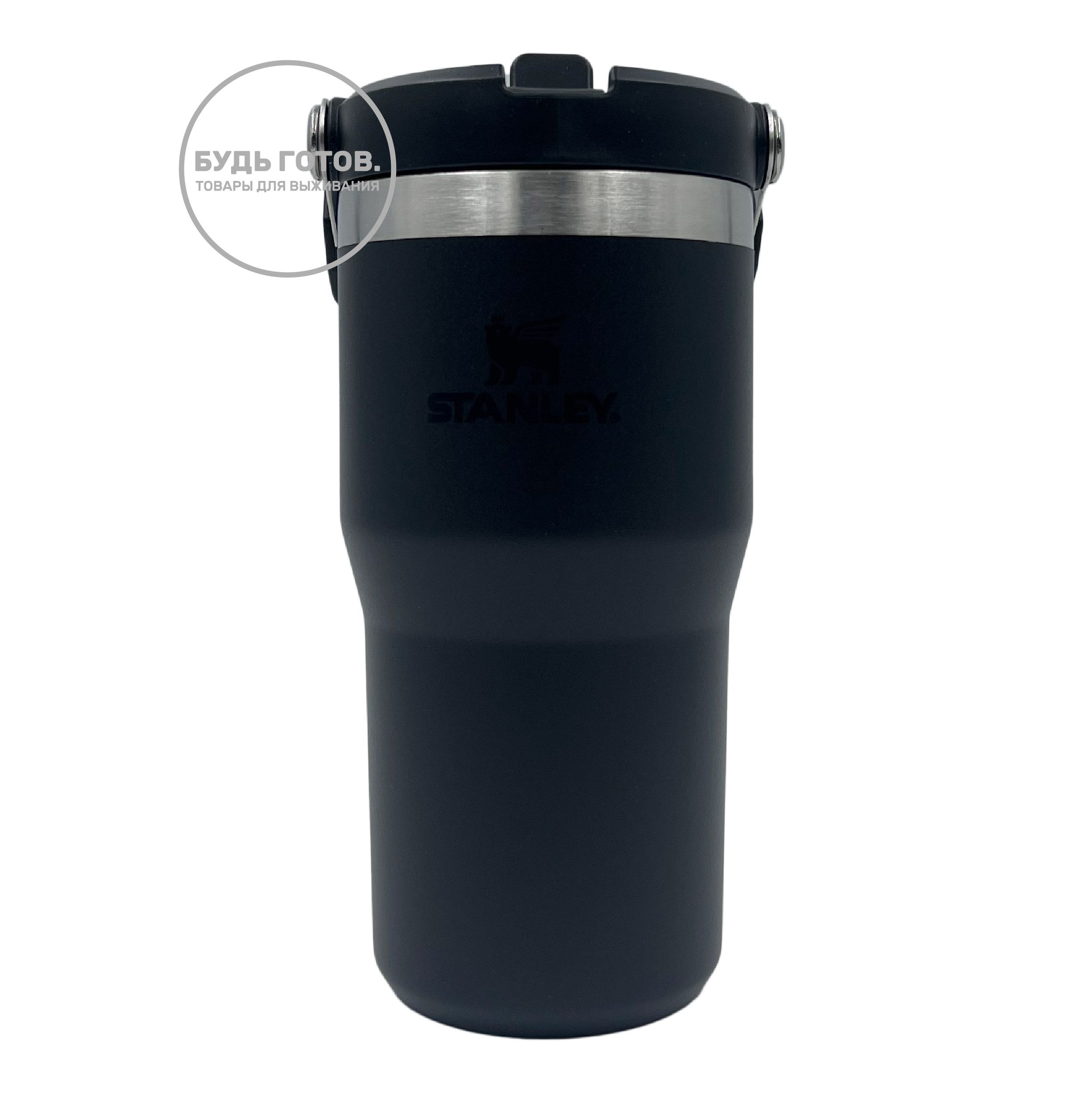 Термокружка Stanley The IceFlow Flip Straw Tumbler 600mL (черный) 10-09994-287 с доставкой по России и в Казахстан | BreadyФото 0