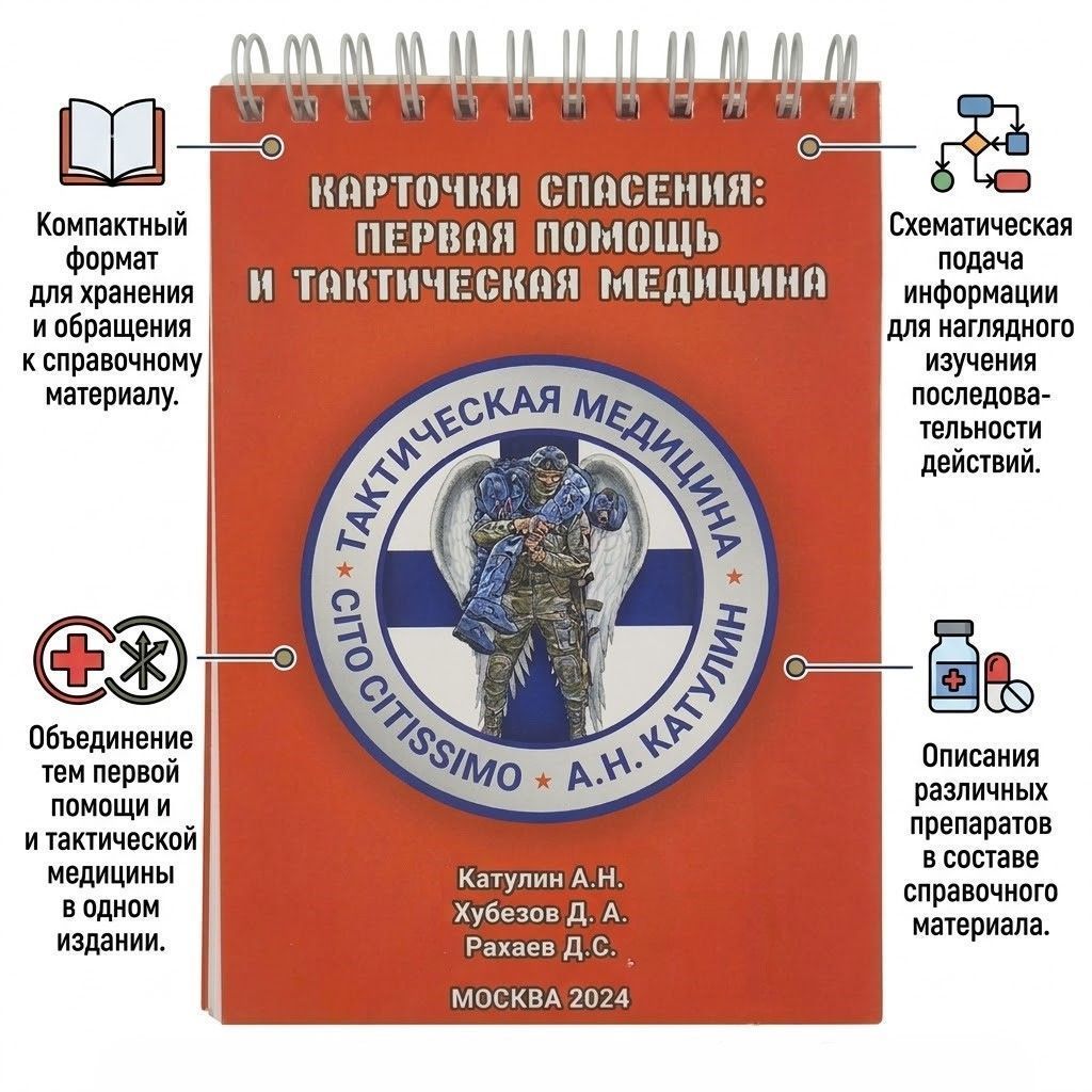 Карточки спасения первая помощь и тактическая медицина Катулин А.Н. с доставкой по России | BreadyФото 1